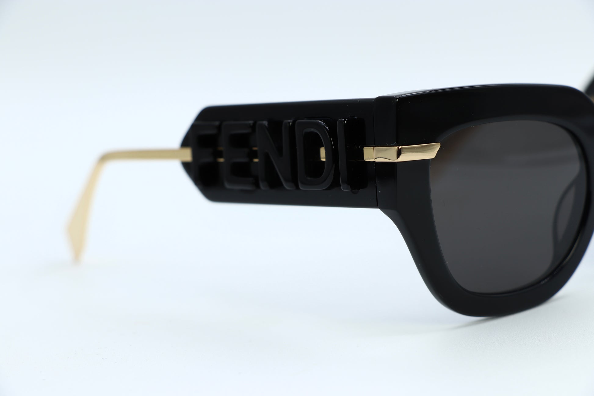 Fendi Oversized F-Logo Acetate Cat-Eye Sunglasses
